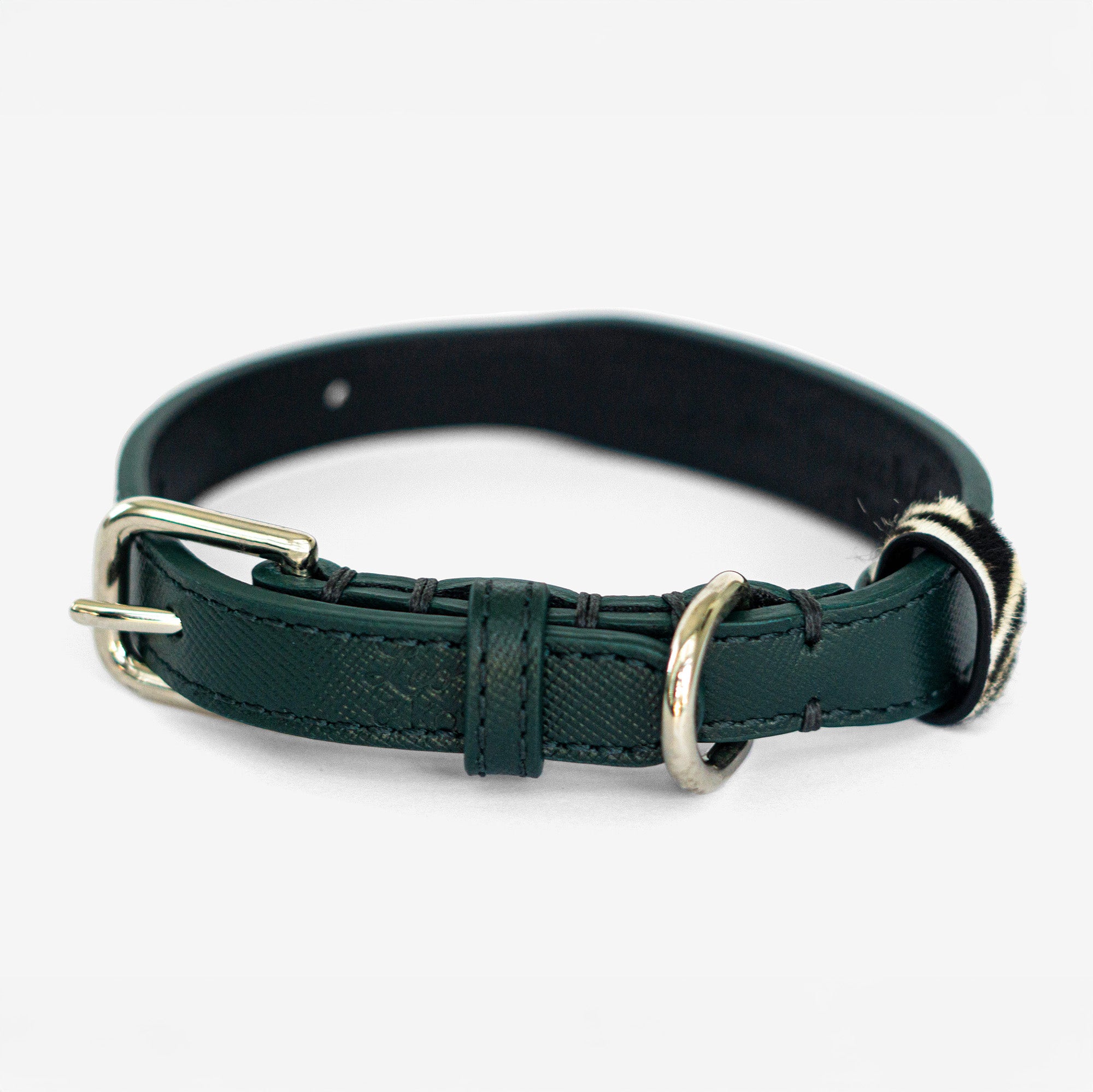 Verde Saffiano Bully Fit Collar