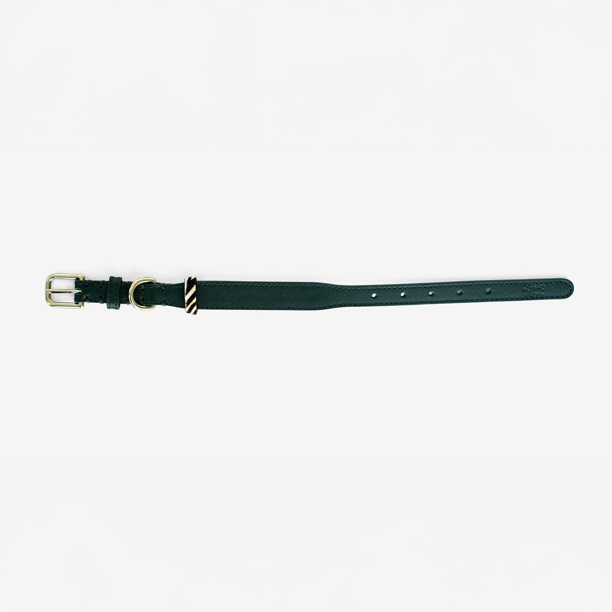 Verde Saffiano Bully Fit Collar