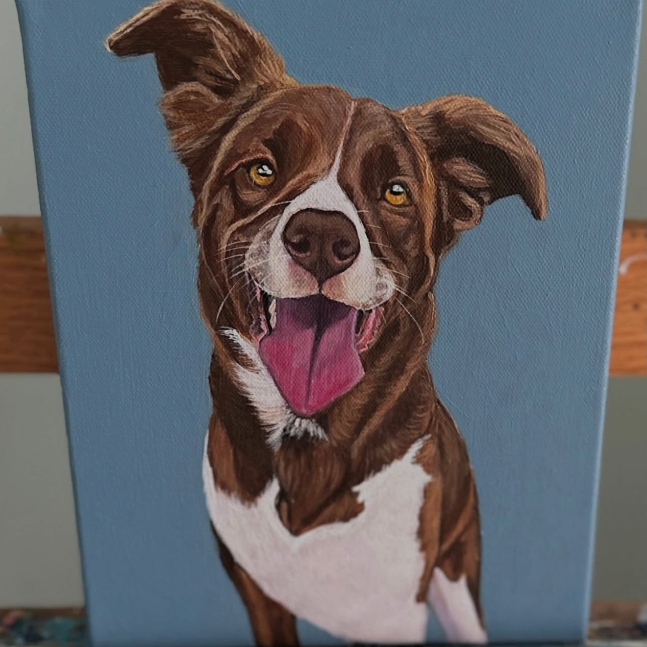 Custom 4x4 Dog Portrait by M. Mendola