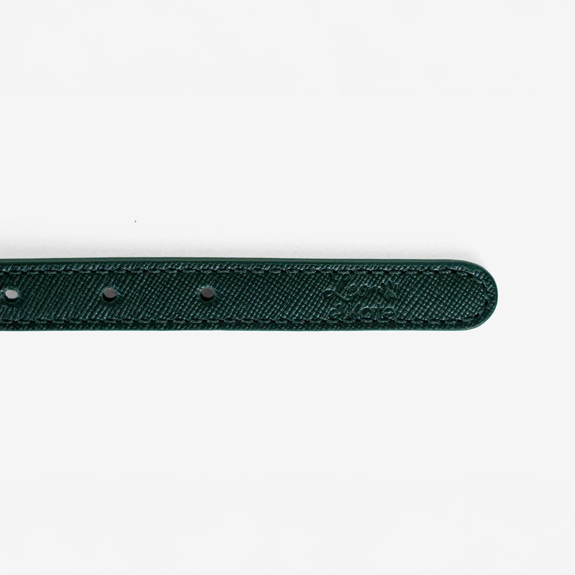 Verde Saffiano Bully Fit Collar