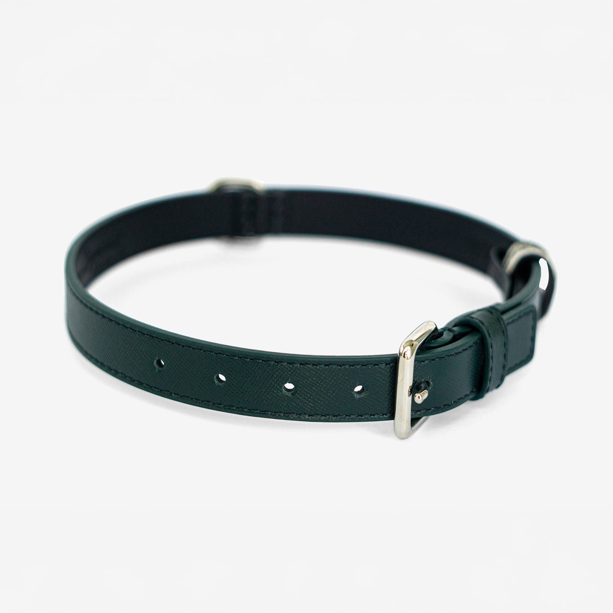 Verde Saffiano Classic Fit Collar